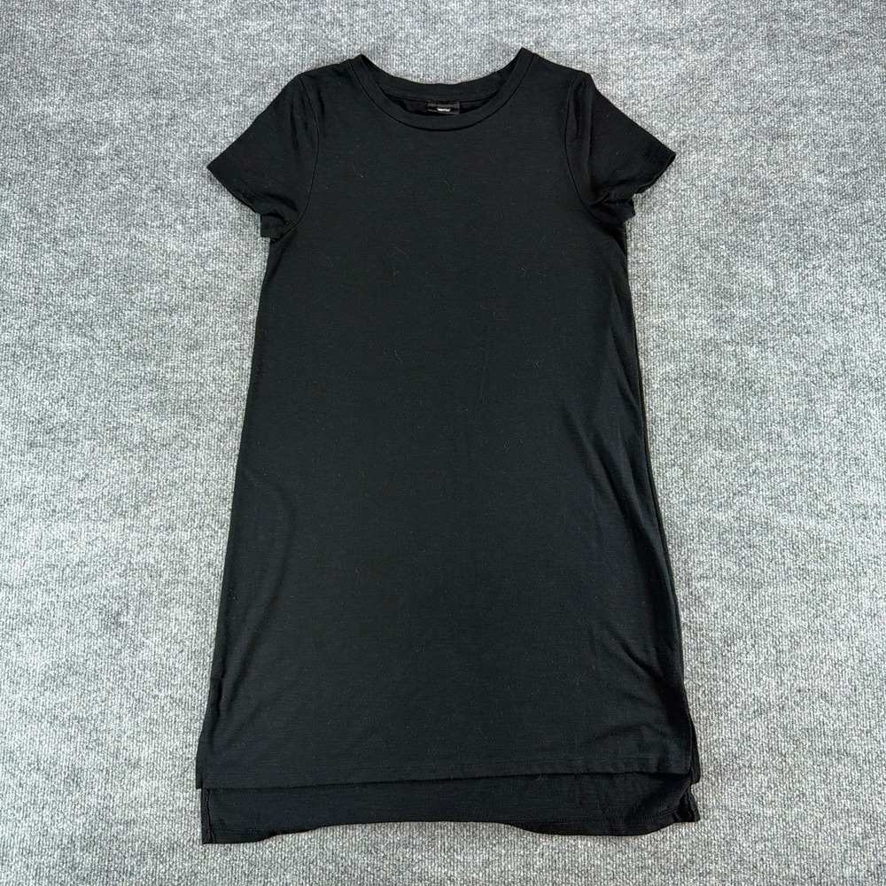 Y2K Mossimo Womens Black Short Sleeve High Low T-Shirt Mini Dress Size S